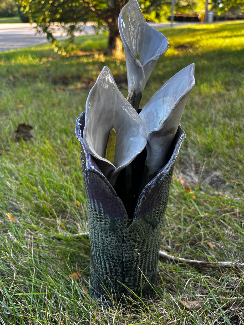 Rustic textured vase