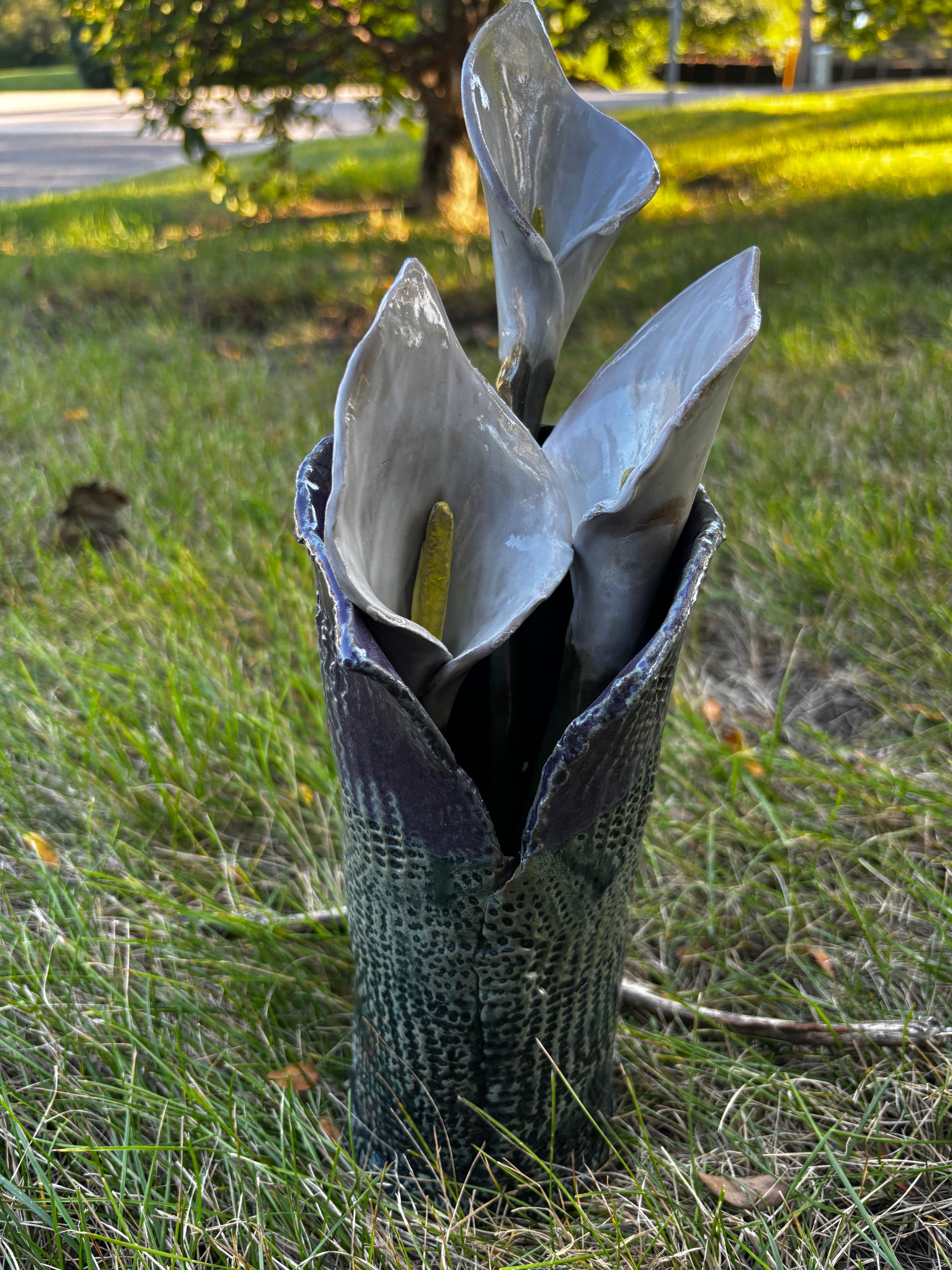 Rustic textured vase
